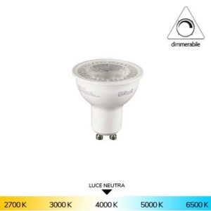 LAMPADA DICROICA LED 6W GU10 3000K 535 LM DIMMERABILE REER