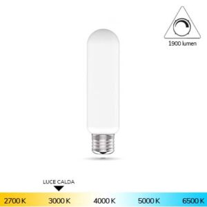LAMPADA TUBOLARE LED BIANCO LATTE 14 W E27 3000K 1900 LM DAYLIGHT