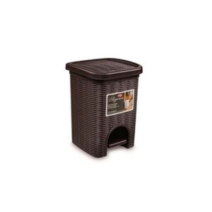 PATTUMIERA CESTINO BAGNO 6 L MOKA 20x20x28h ELEGANCE