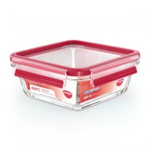 CONTENITORE VETRO QUADRATO 0,80L CLIP & CLOSE EMSA