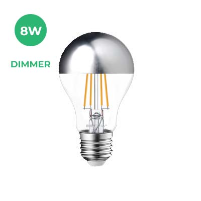 Lampadina Goccia 8W E27 810 Lumen (60 W equivalente) con cupola antiriflesso Imperia